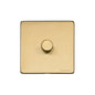 Vintage Range Satin Brass Switches & Sockets, X44 - 1 Gang TED Dimmer (Compatible with LED Lamps) by Heritage Brass By M-Marcus