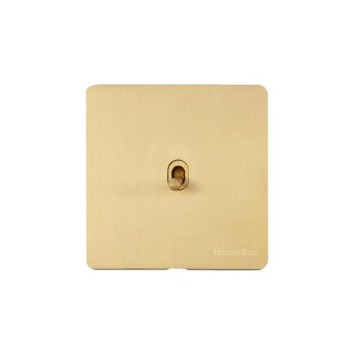 Vintage Range Satin Brass Switches & Sockets, X44 - 1 Gang Intermediate Stockholm Toggle by Heritage Brass By M-Marcus