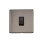 Vintage Range Satin Black Nickel Switches & Sockets, X66 - 1 Gang Rocker Switch by Heritage Brass By M-Marcus