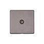 Vintage Range Satin Black Nickel Switches & Sockets, X66 - 1 Gang Isolated TV Coaxial Socket by Heritage Brass By M-Marcus