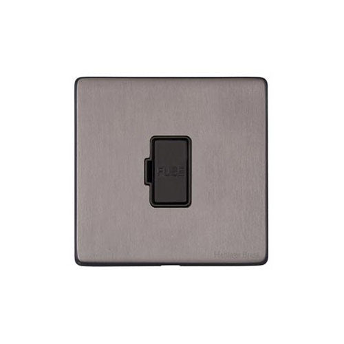 Vintage Range Satin Black Nickel Switches & Sockets, X66 - Unswitched Spur (13 Amp) by Heritage Brass By M-Marcus