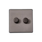 Vintage Range Satin Black Nickel Switches & Sockets, X66 - 2G Multi Location Primary Dimmer by Heritage Brass By M-Marcus