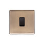 Vintage Range Antique Brass Switches & Sockets, X91 - 1 Gang Rocker Switch by Heritage Brass By M-Marcus