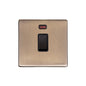 Vintage Range Antique Brass Switches & Sockets, X91 - 20A Double Pole Switch with Neon by Heritage Brass By M-Marcus
