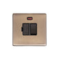 Vintage Range Antique Brass Switches & Sockets, X91 - Switched Spur with Neon (13 Amp) by Heritage Brass By M-Marcus