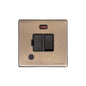 Vintage Range Antique Brass Switches & Sockets, X91 - Switched Spur with Neon + Cord (13 Amp) by Heritage Brass By M-Marcus