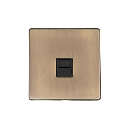 Vintage Range Antique Brass Switches & Sockets, X91 - 1 Gang Master Line Socket by Heritage Brass By M-Marcus