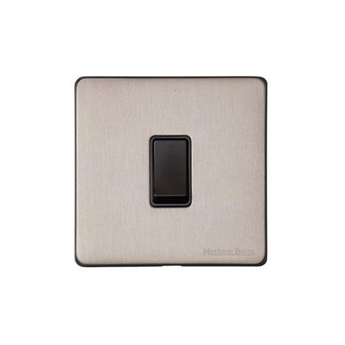 Vintage Range Aged Pewter Switches & Sockets, XAP - 1 Gang Rocker Switch by Heritage Brass By M-Marcus