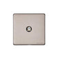 Vintage Range Aged Pewter Switches & Sockets, XAP - 1 Gang Satellite Socket by Heritage Brass By M-Marcus