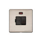 Vintage Range Aged Pewter Switches & Sockets, XAP - Switched Spur with Neon (13 Amp) by Heritage Brass By M-Marcus