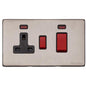 Vintage Range Aged Pewter Switches & Sockets, XAP - 45A Cooker Unit + 13A Socket by Heritage Brass By M-Marcus