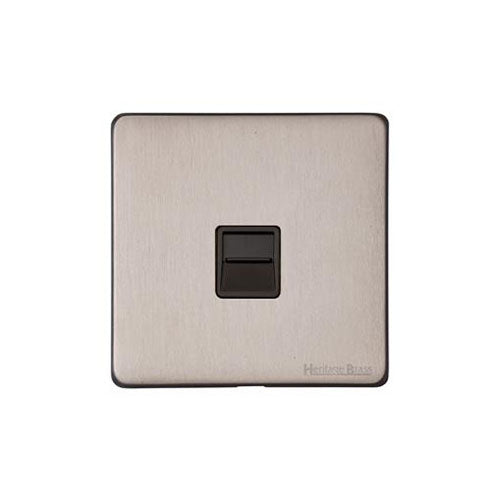 Vintage Range Aged Pewter Switches & Sockets, XAP - 1 Gang Master Line Socket by Heritage Brass By M-Marcus