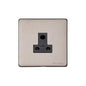 Vintage Range Aged Pewter Switches & Sockets, XAP - 5 Amp 3 Round Pin Socket by Heritage Brass By M-Marcus