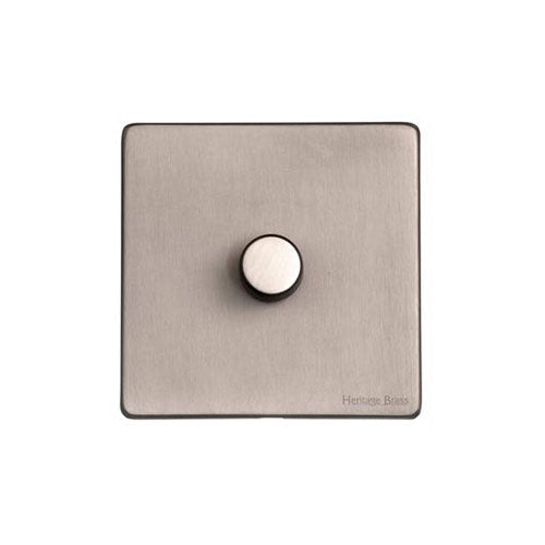 Vintage Range Aged Pewter Switches & Sockets, XAP - 1 Gang Dimmer 250 watts (Compatible with halogen/ incandescent bulbs) by Heritage Brass By M-Marcus