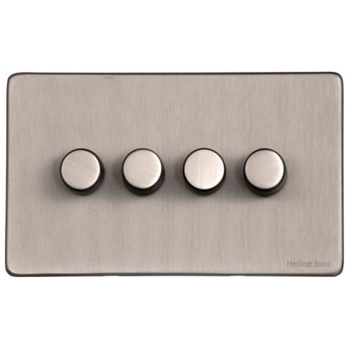 Vintage Range Aged Pewter Switches & Sockets, XAP - 4G Multi Location Primary Dimmer by Heritage Brass By M-Marcus