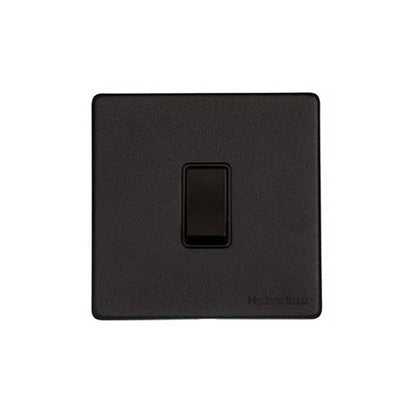 Vintage Range Matt Black Switches & Sockets, XBK - 20A Double Pole Switch by Heritage Brass By M-Marcus
