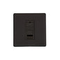 Vintage Range Matt Black Switches & Sockets, XBK - 1 Gang RJ11 by Heritage Brass By M-Marcus