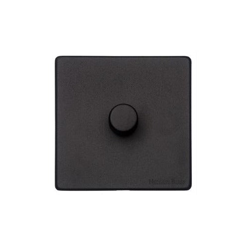 Vintage Range Matt Black Switches & Sockets, XBK - 1G Multi Location Secondary Dimmer by Heritage Brass By M-Marcus