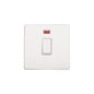 Vintage Range Gloss White Switches & Sockets, XGL - 20A Double Pole Switch with Neon by Heritage Brass By M-Marcus