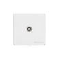 Vintage Range Gloss White Switches & Sockets, XGL - 1 Gang Isolated TV Coaxial Socket by Heritage Brass By M-Marcus