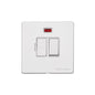 Vintage Range Gloss White Switches & Sockets, XGL - 45A DP Cooker Switch with Neon (single plate) by Heritage Brass By M-Marcus