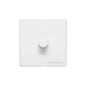 Vintage Range Gloss White Switches & Sockets, XGL - 1 Gang Dimmer 250 watts (Compatible with halogen/ incandescent bulbs) by Heritage Brass By M-Marcus