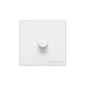 Vintage Range Gloss White Switches & Sockets, XGL - 1 Gang TED Dimmer (Compatible with LED Lamps) by Heritage Brass By M-Marcus