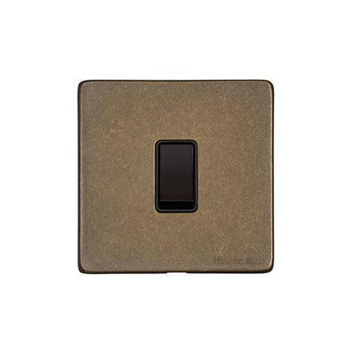 Vintage Range Rustic Brass Switches & Sockets, XRB - 20A Double Pole Switch by Heritage Brass By M-Marcus