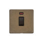 Vintage Range Rustic Brass Switches & Sockets, XRB - 20A Double Pole Switch with Neon by Heritage Brass By M-Marcus
