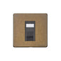 Vintage Range Rustic Brass Switches & Sockets, XRB - 1 Gang CAT6 by Heritage Brass By M-Marcus