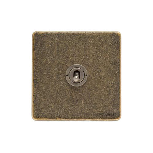 Vintage Range Rustic Brass Switches & Sockets, XRB - 1 Gang Intermediate Toggle Switch by Heritage Brass By M-Marcus