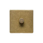 Vintage Range Rustic Brass Switches & Sockets, XRB - 1 Gang TED Dimmer (Compatible with LED Lamps) by Heritage Brass By M-Marcus