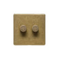 Vintage Range Rustic Brass Switches & Sockets, XRB - 2G Multi Location Primary Dimmer by Heritage Brass By M-Marcus