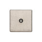 Vintage Range Rustic Nickel Switches & Sockets, XRN - 1 Gang Non-Isolated TV Coaxial Socket by Heritage Brass By M-Marcus