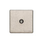 Vintage Range Rustic Nickel Switches & Sockets, XRN - 1 Gang Isolated TV Coaxial Socket by Heritage Brass By M-Marcus