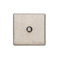Vintage Range Rustic Nickel Switches & Sockets, XRN - 1 Gang Satellite Socket by Heritage Brass By M-Marcus