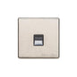 Vintage Range Rustic Nickel Switches & Sockets, XRN - 1 Gang Secondary Line Socket by Heritage Brass By M-Marcus