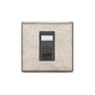 Vintage Range Rustic Nickel Switches & Sockets, XRN - 1 Gang RJ11 by Heritage Brass By M-Marcus
