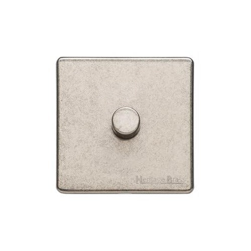 Vintage Range Rustic Nickel Switches & Sockets, XRN - 1G Multi Location Primary Dimmer by Heritage Brass By M-Marcus