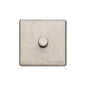 Vintage Range Rustic Nickel Switches & Sockets, XRN - 1 Gang TED Dimmer (Compatible with LED Lamps) by Heritage Brass By M-Marcus