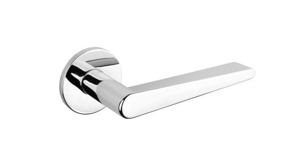 Tupai Exclusivo 5S Line Torrao Lever Door Handle on 5mm Slimline Round Rose - Bright Polished Chrome - Default