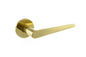 Tupai Exclusivo 5S Line Torrao Lever Door Handle on 5mm Slimline Round Rose - Raw Brass - Default