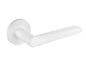 Tupai Exclusivo 5S Line Torrao Lever Door Handle on 5mm Slimline Round Rose - White - Default
