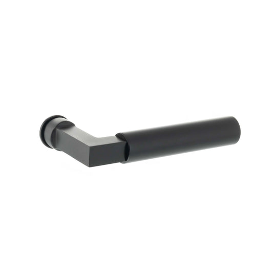Tupai Exclusivo 5S Line Covas Lever Door Handle on Concealed Square Rose - Pearl Black - Default