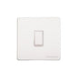 Vintage Range Matt White Switches & Sockets, XWH - 1 Gang Rocker Switch by Heritage Brass By M-Marcus