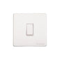 Vintage Range Matt White Switches & Sockets, XWH - 20A Double Pole Switch by Heritage Brass By M-Marcus