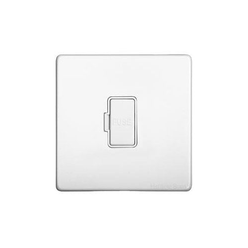 Vintage Range Matt White Switches & Sockets, XWH - Unswitched Spur (13 Amp) by Heritage Brass By M-Marcus
