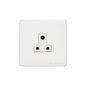 Vintage Range Matt White Switches & Sockets, XWH - 5 Amp 3 Round Pin Socket by Heritage Brass By M-Marcus