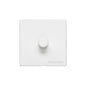 Vintage Range Matt White Switches & Sockets, XWH - 1 Gang Dimmer 250 watts (Compatible with halogen/ incandescent bulbs) by Heritage Brass By M-Marcus