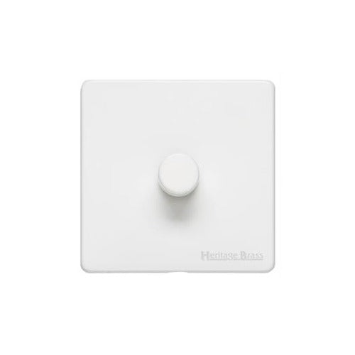 Vintage Range Matt White Switches & Sockets, XWH - 1G Multi Location Primary Dimmer by Heritage Brass By M-Marcus